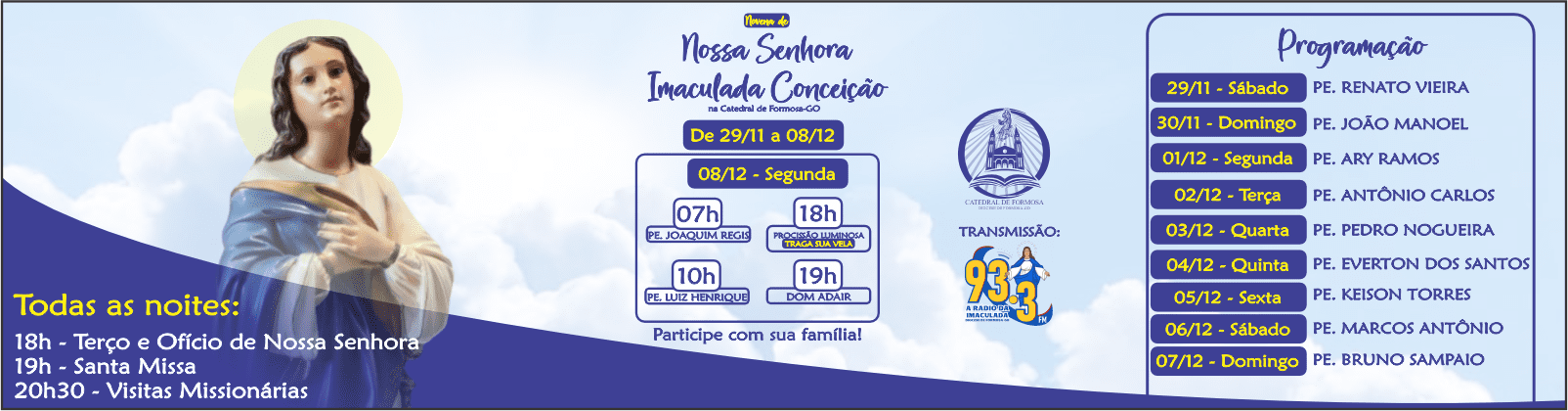 Novena Nossa Senhora Imaculada Conceição