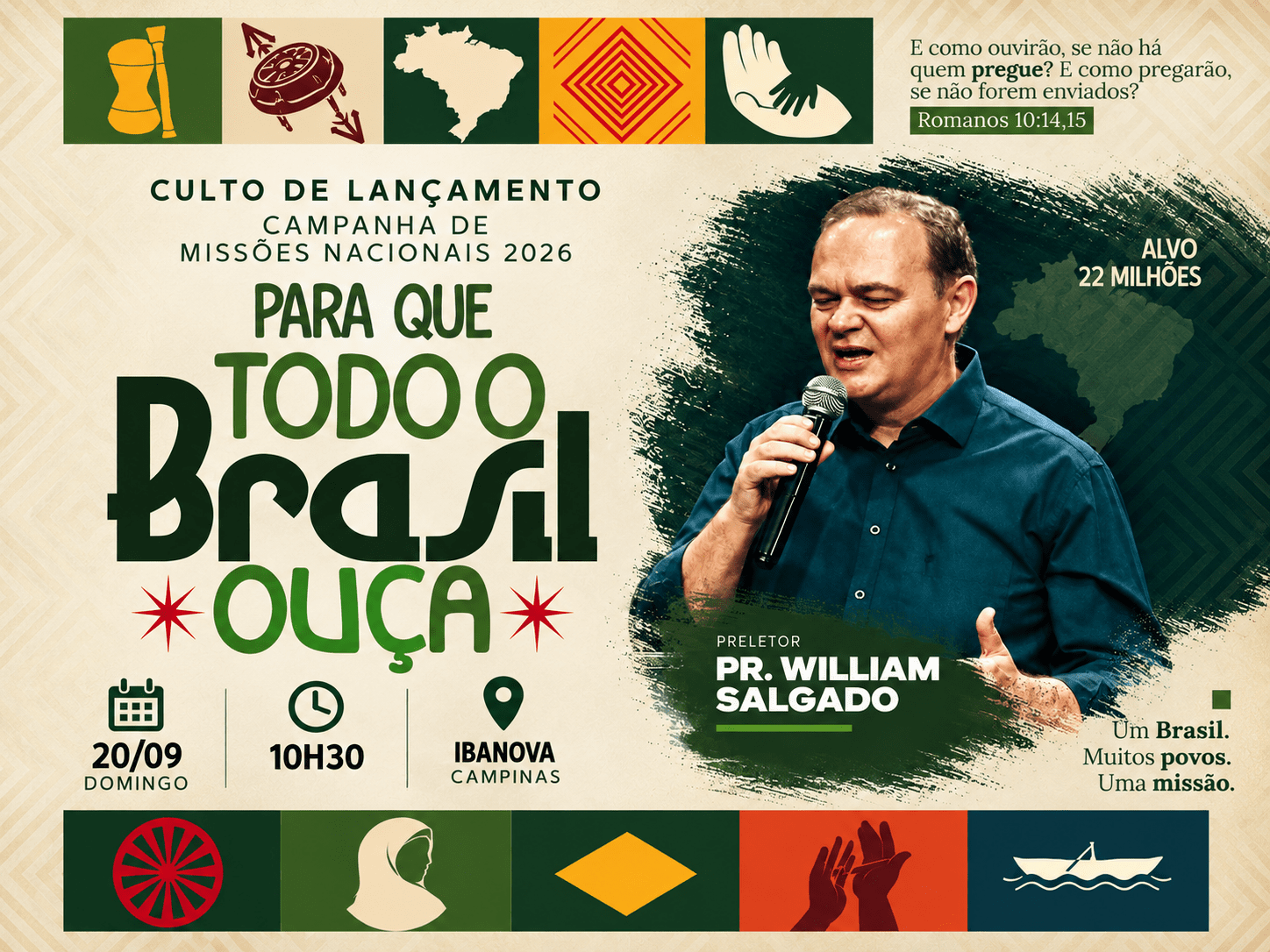 CULTO ESPECIAL MISSÕES NACIONAIS