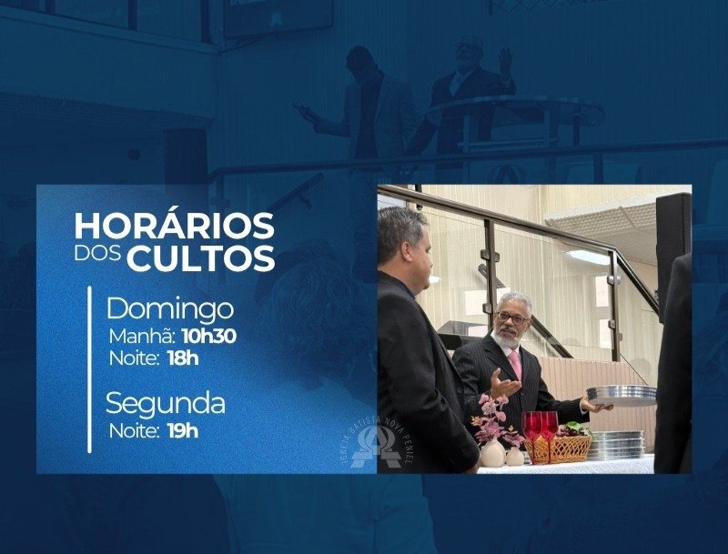 Horários dos Cultos