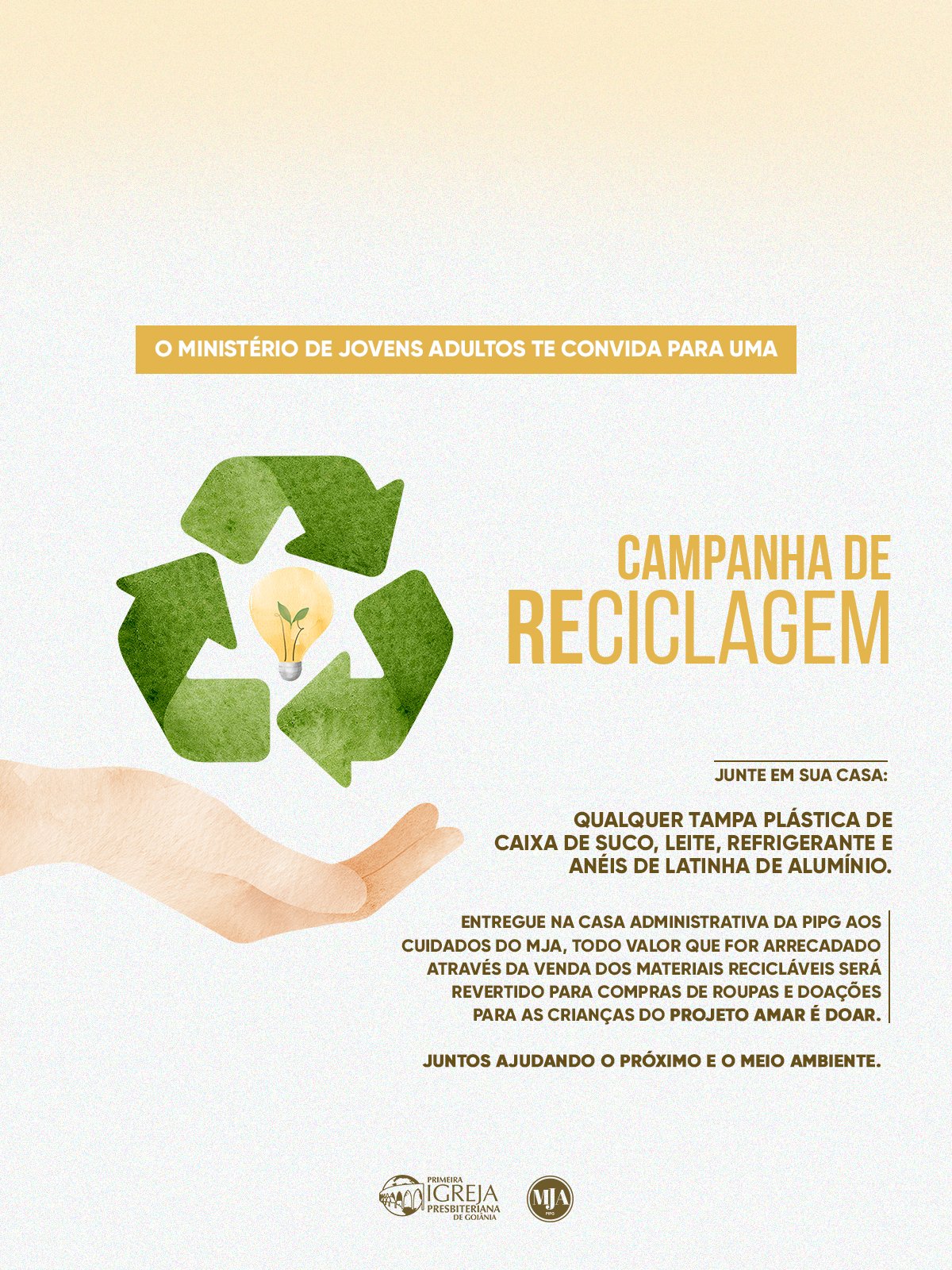 campanha de reciclagem MJA
