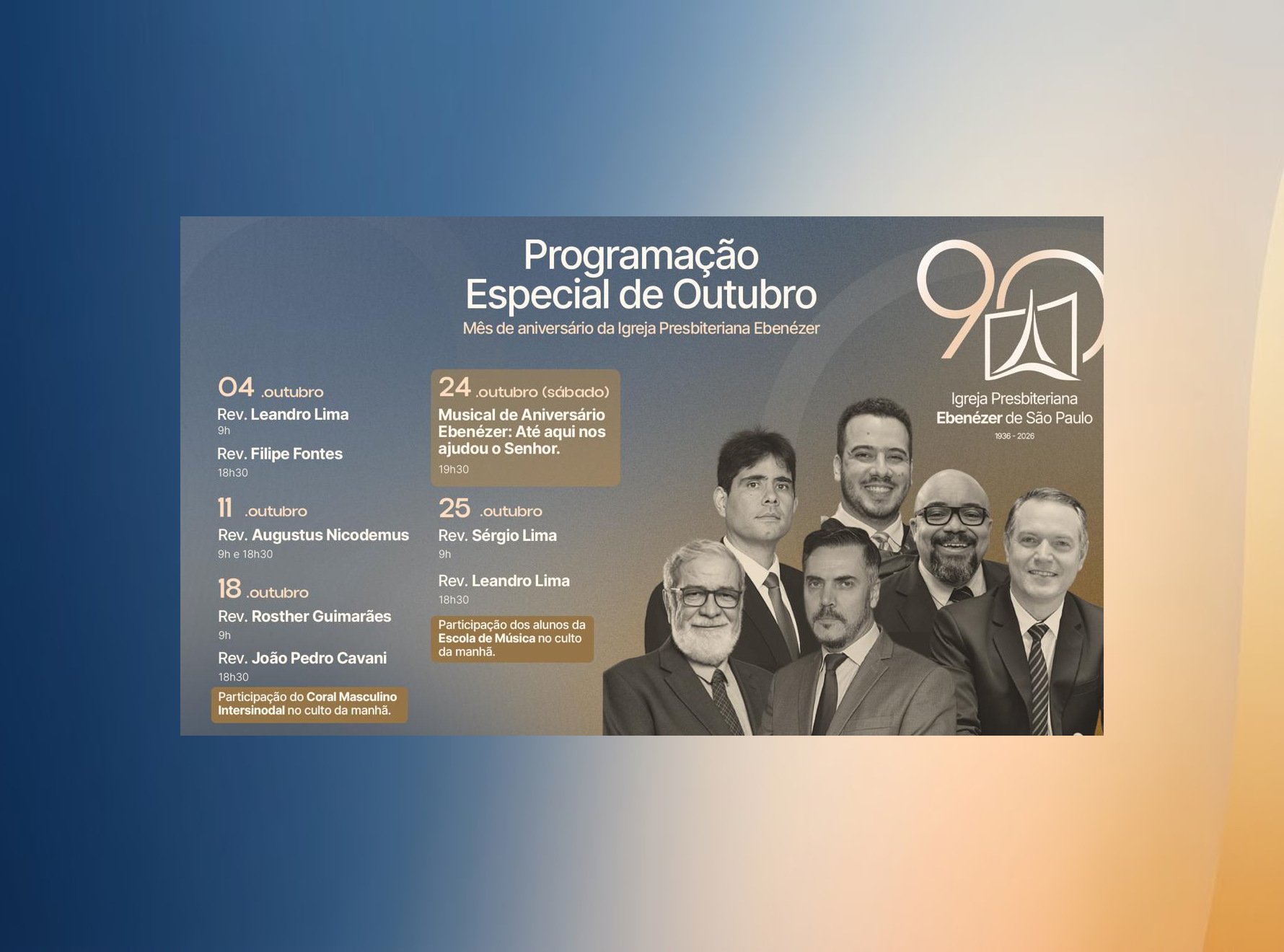 Ebenézer 90 anos