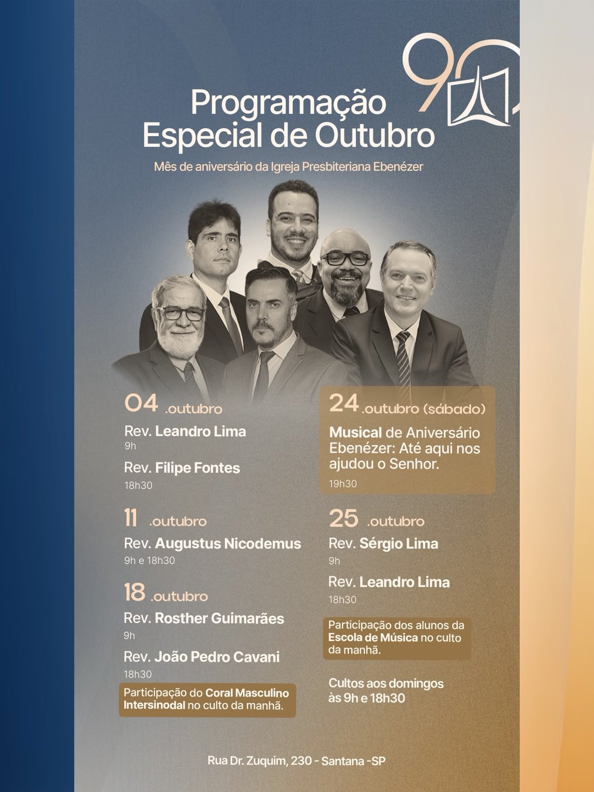 Ebenézer 90 anos