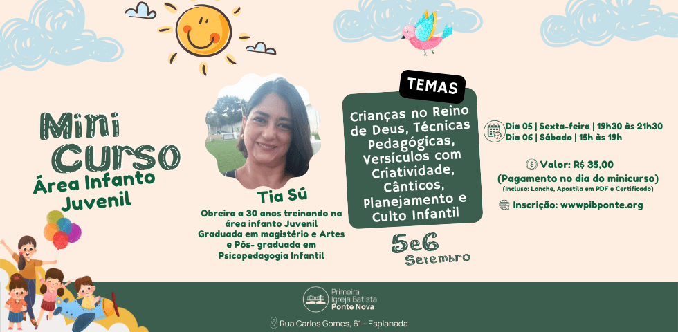 Minicurso de Capacitação Infanto Juvenil