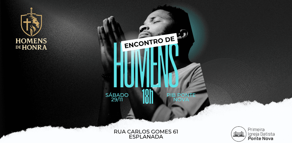 Encontro de Homens - 29/11 às 18h