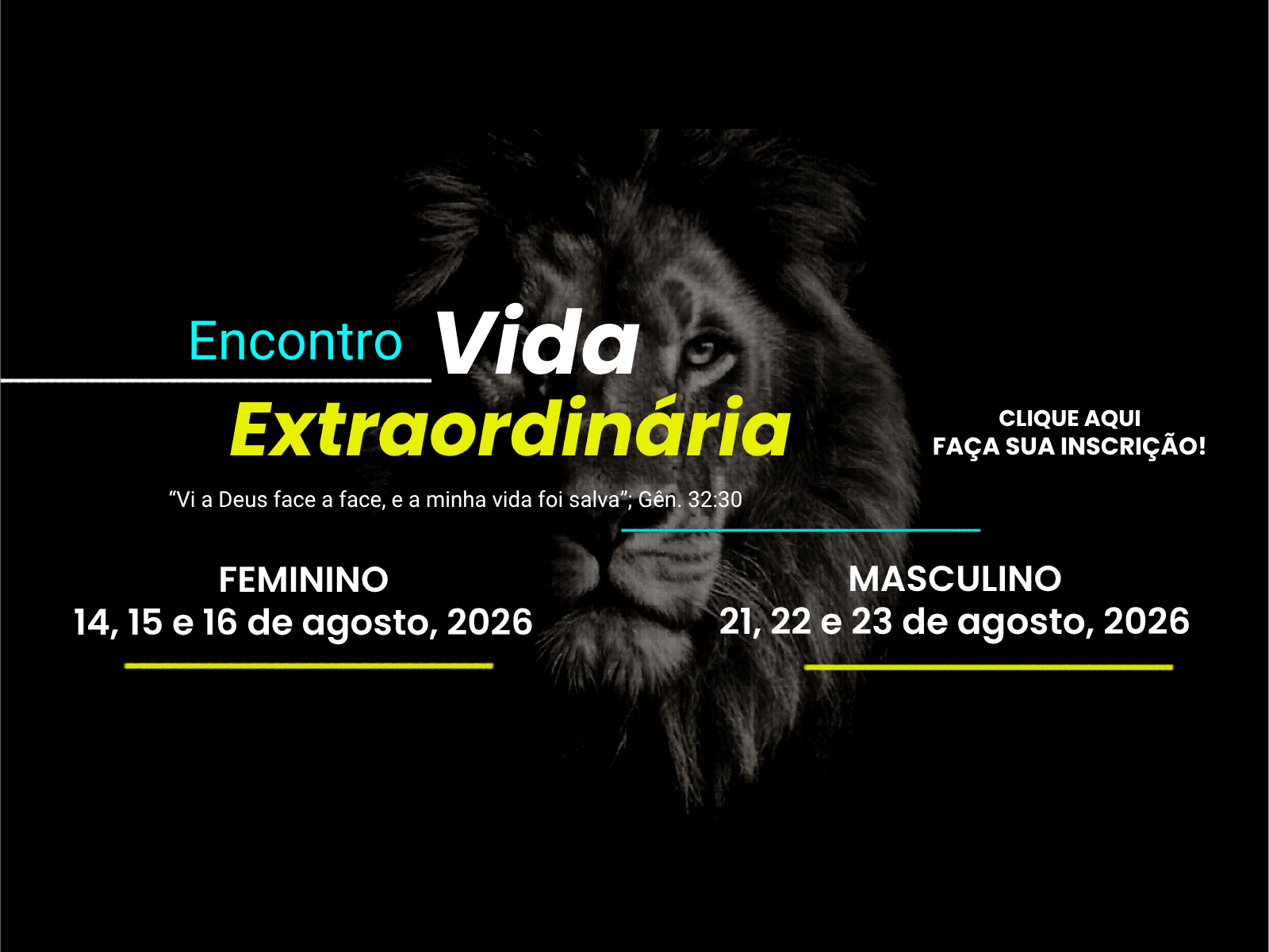 Encontro Vida Extraordinária 2026