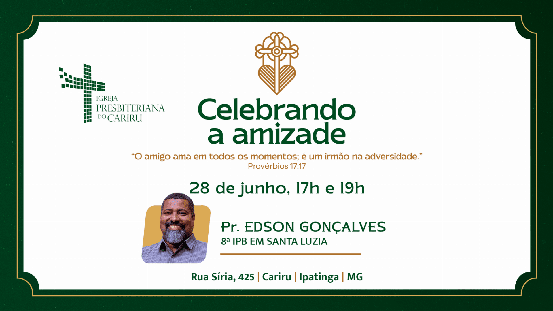 Culto Celebrando a Amizade