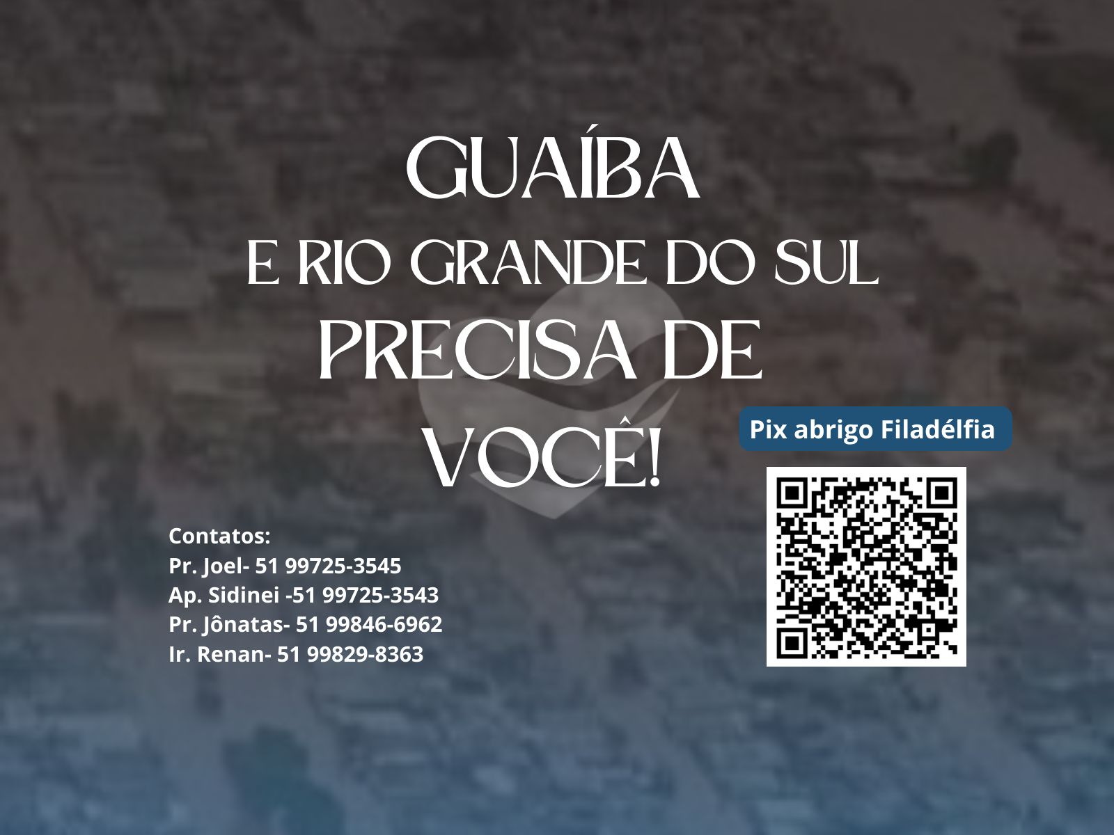 Guaíba e Rio Grande do Sul precisa de você